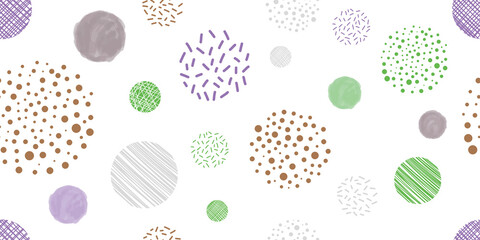 Cute geometric background. Seamless pattern.Vector. かわいい幾何学パターン