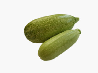 ripe  zucchini isolated on white background
