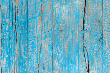 Fototapeta na wymiar Old light blue color wood wall for seamless wood background and texture.
