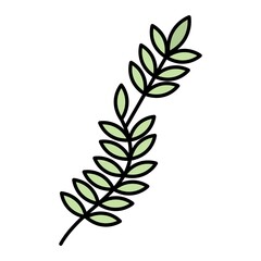 Vector Branch Filled Outline Icon Design