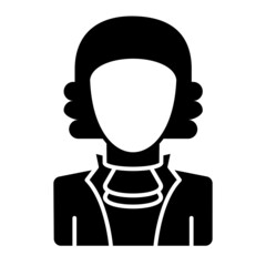 Vector Judge Glyph Icon Design