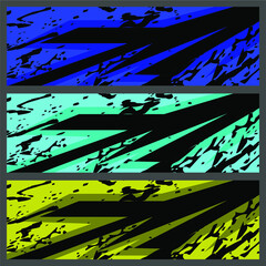 Car wrap graphic racing abstract background for wrap and vinyl sticker Premium Vector
