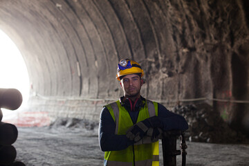 Close up of piping in tunnel