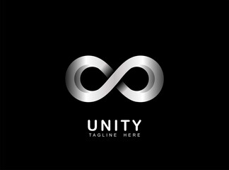 vector unity knot symbol design template