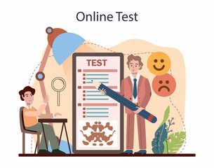 Psychology school course online service or platform. School psychologist