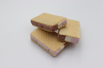 Fürst Pückler Eis. Sandwich Eis Fürst Pückler. Waffeleis.