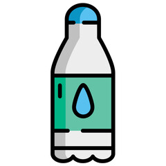 Water Bottle Icon Vector