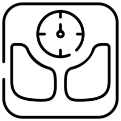 Weight Scale Vector Illustration