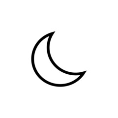 Obraz na płótnie Canvas moon icon, moon sign icon, moon sign symbol
