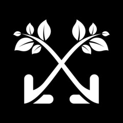 leaf vector logo  icon