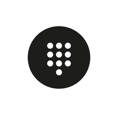 The icon of the dial panel. Simple vector illustration on a white background