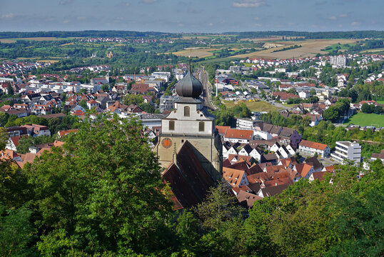 Herrenberg mit Stiftskirche, Baden Württemberg, Deutschland