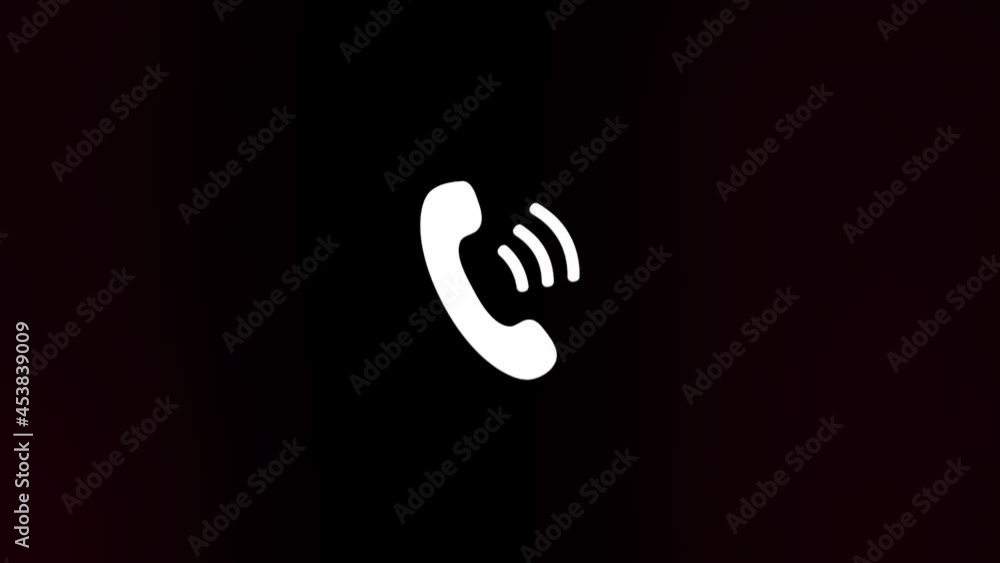Poster telephone handset icon with glitch art effect. retro futurism 80s 90s dynamic wave style. video sign