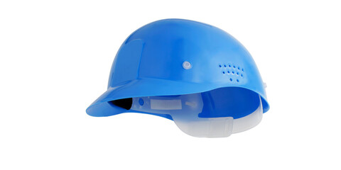 Blue safety helmet for workers and athletes head protection when playing baseball to avoid head injuries