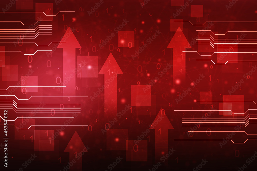 Aufkleber 2d digital abstract business networking background