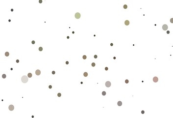 Light Green, Red vector pattern with spheres.