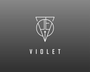 logo name Violet usable logo design for private logo, business name card web icon, social media icon