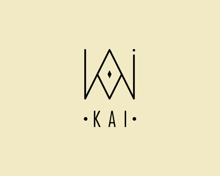 ,logo name Kai usable logo design for private logo, business name card web icon, social media iconlogo name Kai usable logo design for private logo, business name card web icon, social media icon