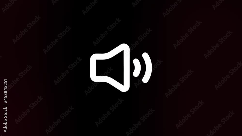 Poster audio voice sound icon with glitch art effect. retro futurism 80s 90s dynamic wave style. video sign