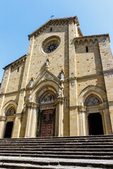 Fototapeta premium Duomo di Arezzo cathedral in the historic center of Arezzo, Tuscany, Italy, Europe