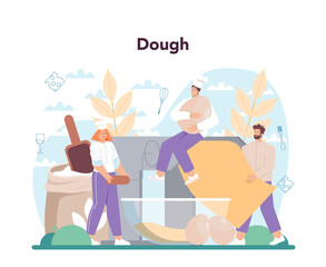 Tasty lasagna. Italian delicious cuisine on the plate. People cooking