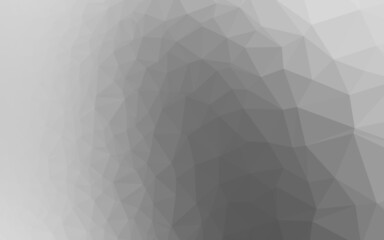 Light Silver, Gray vector triangle mosaic template.