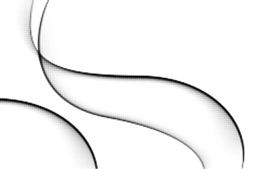 Black halftone wavy dotted lines.