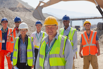 Digger working on site