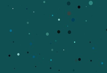 Light BLUE vector pattern with spheres.