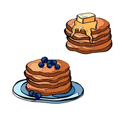 Pancake carton drawing 