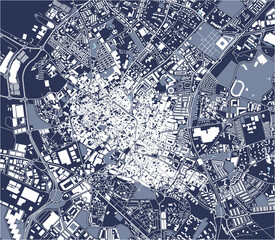 map of the city of Jerez de la Frontera, Spain