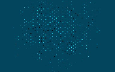 Light BLUE vector background with bubbles.