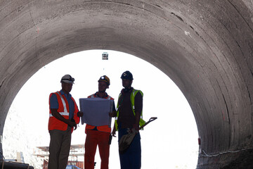 Workers smiling together in quarry