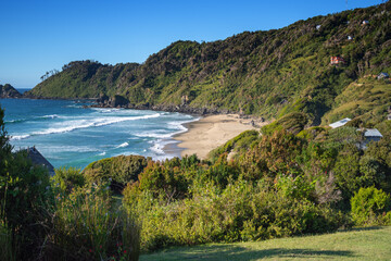 Pacific Ocean from the Tril Tril beach in Los Lagos region, southern Chile