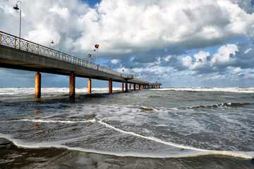 Fototapeta premium The sea of Tuscany from Versilia 