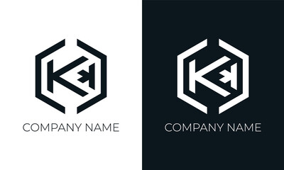 Initial letter k logo vector design template. Creative modern trendy k typography and black colors.