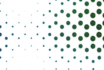Light blue, green vector backdrop with dots.