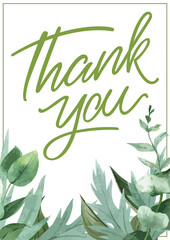 eco friendly thank you card