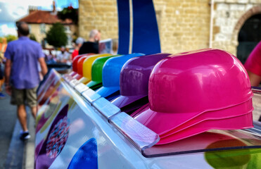 colourful ice-cream containers at Malton Food Festival