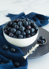 Fresh Blueberries in a Bowl