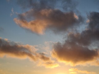 Fototapeta na wymiar clouds at sunset
