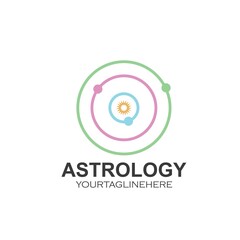 astrology icon vector illustration design template