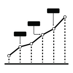 Analytics icon vector set. analysis illustration sign collection. schedule symbol. 