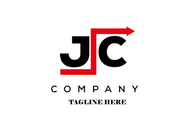 JC creative financial advice latter logo vector