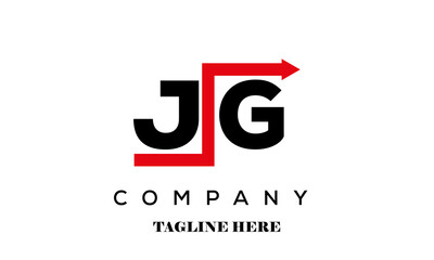 JG creative financial advice latter logo vector
