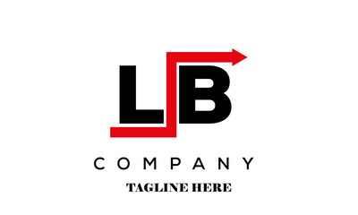 LB creative financial advice latter logo vector