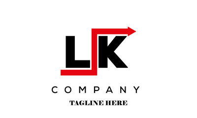 LK creative financial advice latter logo vector