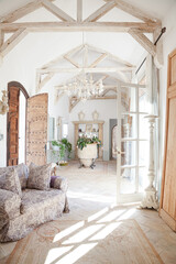 Archways and corridor of luxury home