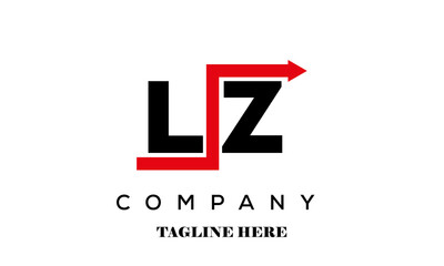 LZ creative financial advice latter logo vector
