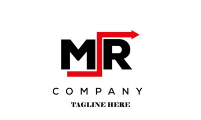 MR creative financial advice latter logo vector